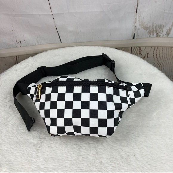 SHEIN Handbags - Shein black & white checkered Fanny pack